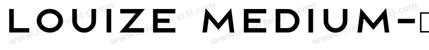 Louize Medium字体转换